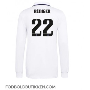 Real Madrid Antonio Rudiger #22 Hjemmebanetrøje 2022-23 Langærmet